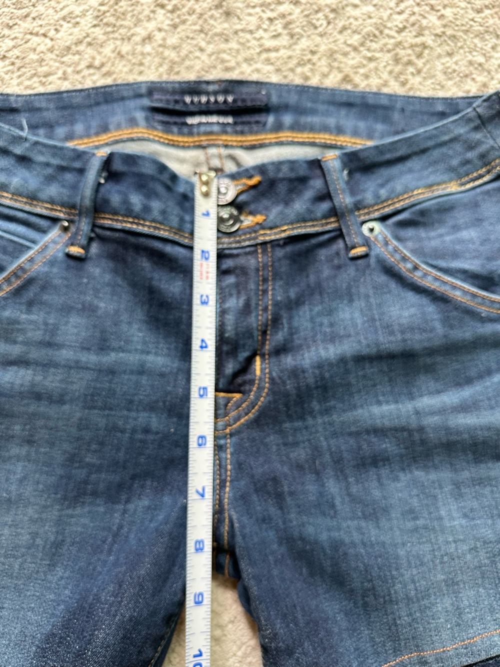 Hudson Jeans Modified Flap Pocket Denim Shorts Made in USA size 29 - Picture 6 of 10